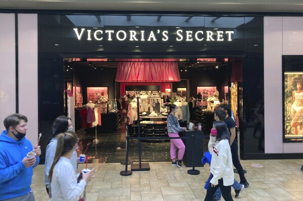 FILE - A Victoria's Secret store is seen in a shopping mall in Scranton, Pa., May 3, 2021. (AP Photo/Ted Shaffrey, file)