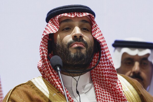 FILE - Saudi Arabian Crown Prince Mohammed bin Salman Al Saud attends an event on the day of the G20 summit in New Delhi, Sept. 9, 2023. (AP Photo/Evelyn Hockstein, Pool, File)