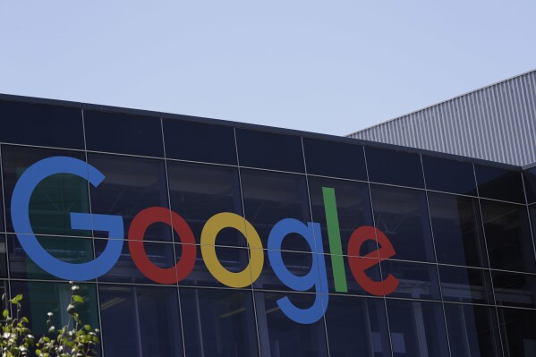 FILE - This Tuesday, July 19, 2016, file photo shows the Google logo at the company's headquarters in Mountain View, Calif. (AP Photo/Marcio Jose Sanchez, File)