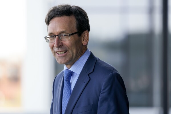 FILE - Washington Attorney General Bob Ferguson is photographed, April 27, 2023, in Seattle. (AP Photo/Lindsey Wasson, File)