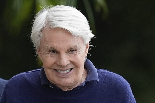 Michael Jeffries, former CEO of Abercrombie & Fitch, leaves following a hearing at the Paul G. Rogers Federal Building and U.S. Courthouse in West Palm Beach, Fla., Tuesday, Oct. 22, 2024. (AP Photo/Rebecca Blackwell)