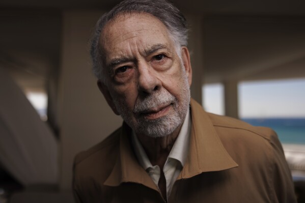 FILE - Director Francis Ford Coppola poses for portrait photographs for the film 'Megalopolis', at the 77th international film festival, Cannes, southern France, Friday, May 17, 2024. (Photo by Vianney Le Caer/Invision/AP, File)